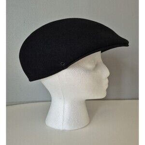 Country Gentleman Black Lite Felt Water Repellant Wool Molded Cabbie Hat SM/MED